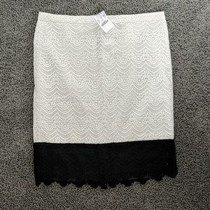 J.Crew Factory Pencil Skirt in colorblock lace